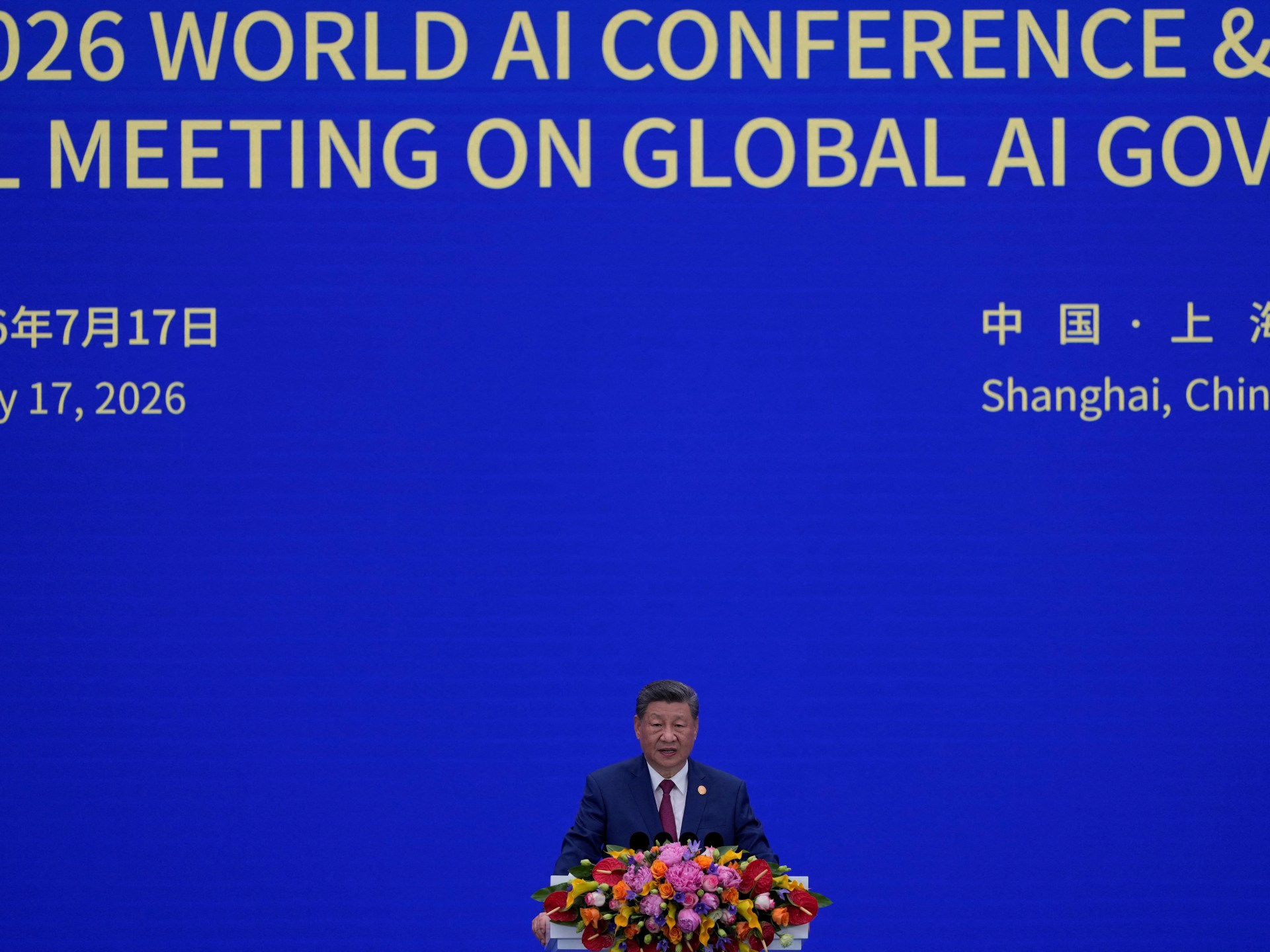 China's Xi Says AI Development Should Be Global Effort, Not Single Country