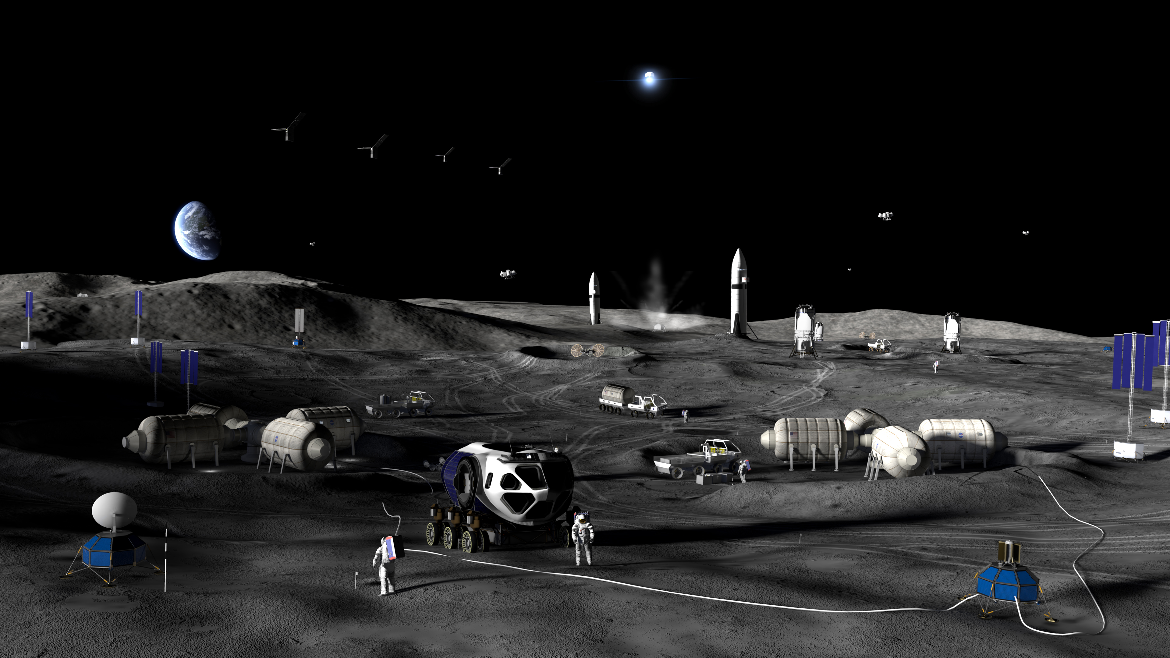 NASA Announces Moon Base II and III Lunar Landing Missions with International Payloads