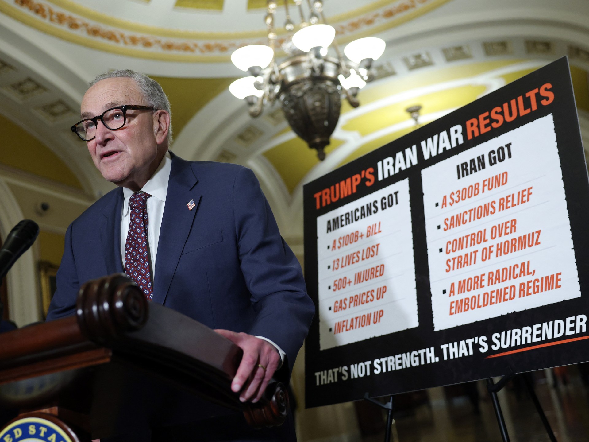 Senate Approves War Powers Resolution Rebuking Trump on Iran War
