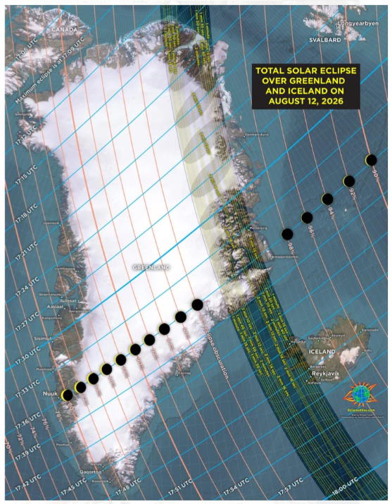 Total Solar Eclipse Dazzles Spain, Iceland, and Greenland on August 12, 2026